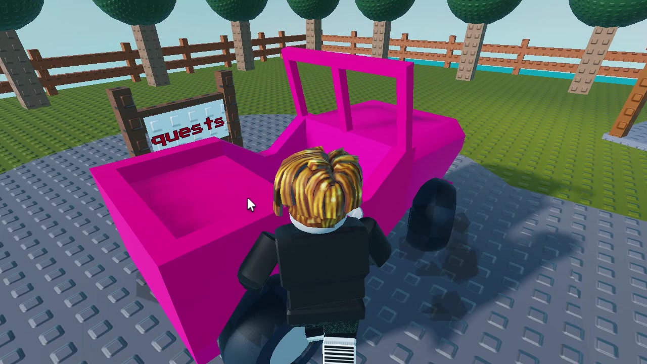 Автомобиль в ученической игре Roblox Studio