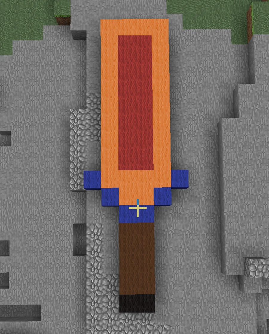Авторская конструкция транспорта, созданная в Minecraft